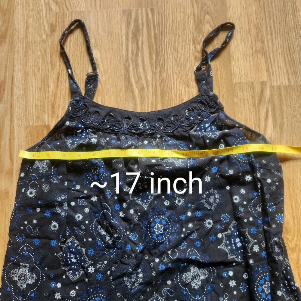 Maurices Black and Blue Patterned Camisole - Picture 9 of 9